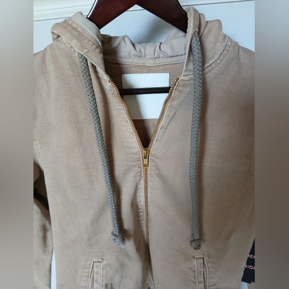 NWT Mother Superior- Double Draw Zip Hoodie Jacket in Brush Women's Size S - Picture 3 of 6